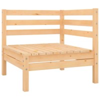 vidaXL Patio Corner Sofas 2 pcs Solid Wood Pine