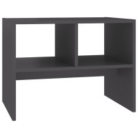 Vidaxl Side Table Gray 23.6X15.7X17.7 Engineered Wood