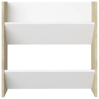 vidaXL Wall Shoe Cabinets 4 pcs White&Sonoma Oak 23.6