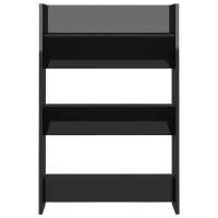 vidaXL Wall Shoe Cabinet High Gloss Black 23.6