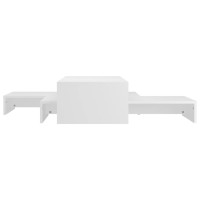 vidaXL Nesting Coffee Table Set White 39.4