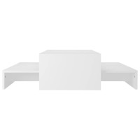 vidaXL Nesting Coffee Table Set White 39.4