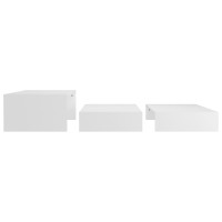 vidaXL Nesting Coffee Table Set White 39.4