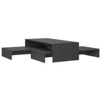 vidaXL Nesting Coffee Table Set Gray 39.4