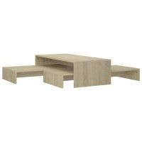 vidaXL Nesting Coffee Table Set Sonoma Oak 39.4