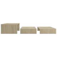 vidaXL Nesting Coffee Table Set Sonoma Oak 39.4