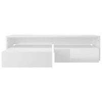 vidaXL Nesting Coffee Table Set High Gloss White 39.4