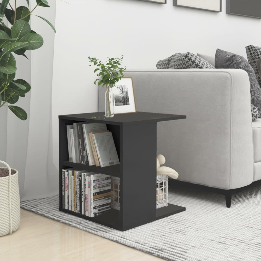 vidaXL Side Table Gray 17.7