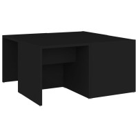 vidaXL Coffee Tables 4 pcs Black 13