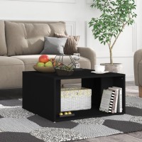 vidaXL Coffee Tables 4 pcs Black 13