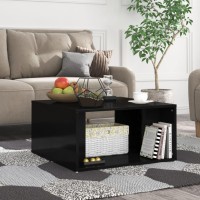 vidaXL Coffee Tables 4 pcs High Gloss Black 13