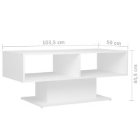 vidaXL Coffee Table White 40.7