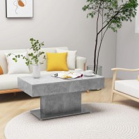 vidaXL Coffee Table Concrete Gray 37.8