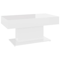 vidaXL Coffee Table High Gloss White 37.8