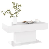 vidaXL Coffee Table High Gloss White 37.8