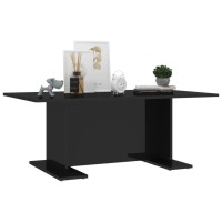 vidaXL Coffee Table High Gloss Black 40.7