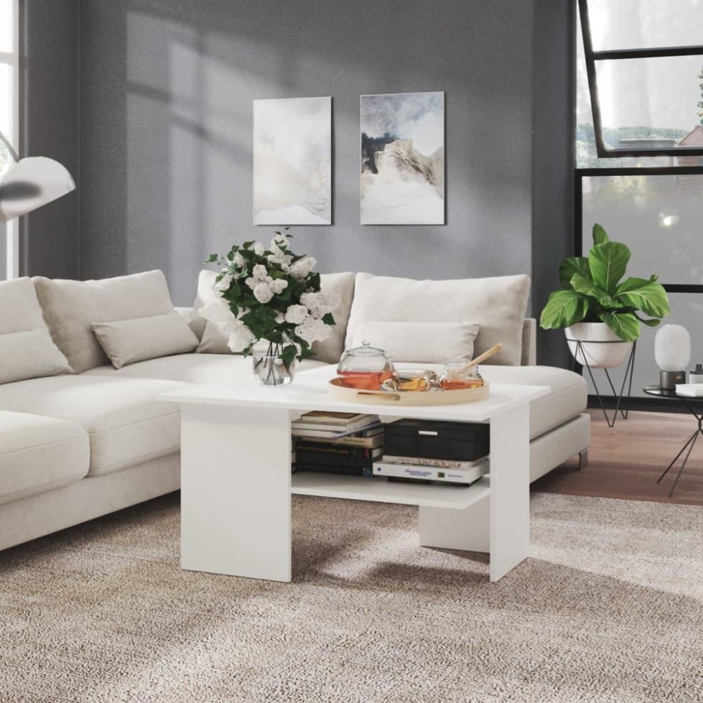 vidaXL Coffee Table White 35.4