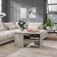 vidaXL Coffee Table Concrete Gray 35.4