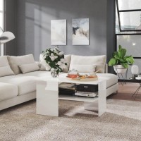 vidaXL Coffee Table High Gloss White 35.4