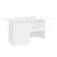 vidaXL Coffee Table High Gloss White 35.4