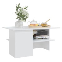 vidaXL Coffee Table High Gloss White 35.4