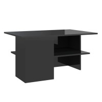 vidaXL Coffee Table High Gloss Black 35.4