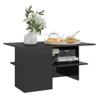 vidaXL Coffee Table High Gloss Black 35.4