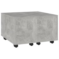 vidaXL Coffee Table Concrete Gray 23.6