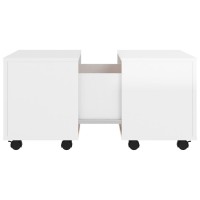 vidaXL Coffee Table High Gloss White 23.6