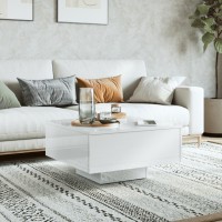 vidaXL Coffee Table High Gloss White 23.6