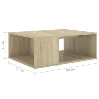 vidaXL Coffee Table Sonoma Oak 35.4