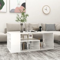 vidaXL Coffee Table High Gloss White 39.4