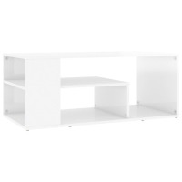 vidaXL Coffee Table High Gloss White 39.4