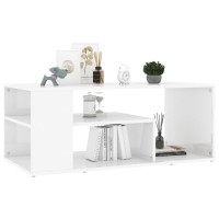 vidaXL Coffee Table High Gloss White 39.4