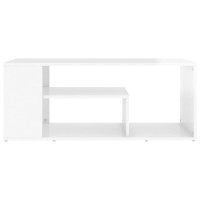 vidaXL Coffee Table High Gloss White 39.4