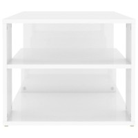 vidaXL Coffee Table High Gloss White 39.4