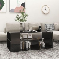 vidaXL Coffee Table High Gloss Black 39.4