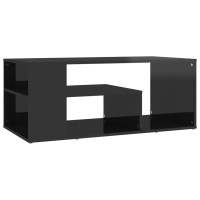 vidaXL Coffee Table High Gloss Black 39.4