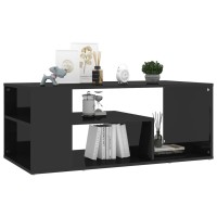 vidaXL Coffee Table High Gloss Black 39.4