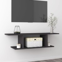 vidaXL Wall Mounted TV Stand Gray 40.6