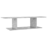 vidaXL Wall Mounted TV Stand Concrete Gray 40.6