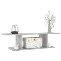 vidaXL Wall Mounted TV Stand Concrete Gray 40.6