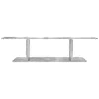 vidaXL Wall Mounted TV Stand Concrete Gray 40.6