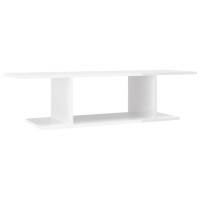 vidaXL Wall Mounted TV Stand High Gloss White 40.6