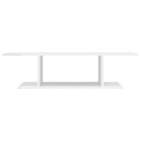 vidaXL Wall Mounted TV Stand High Gloss White 40.6