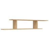 vidaXL Wall-Mounted TV Shelf Sonoma Oak 49.2