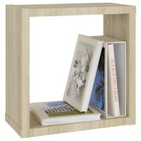 vidaXL Wall Cube Shelves 2 pcs Sonoma Oak 11.8