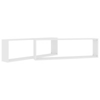 vidaXL Wall Cube Shelves 2 pcs White 39.4