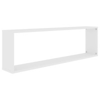 vidaXL Wall Cube Shelves 2 pcs White 39.4