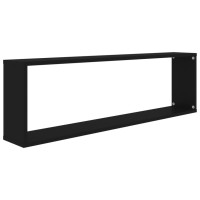 vidaXL Wall Cube Shelves 4 pcs Black 39.4